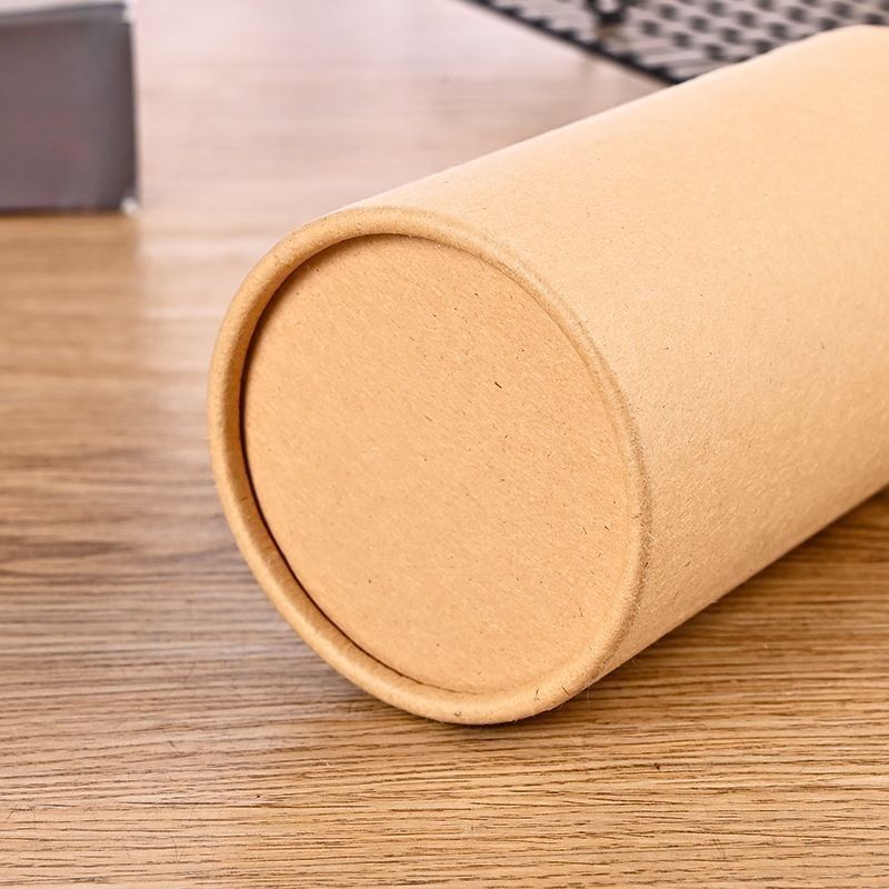 Gezellige fancy art papieren blikken verpakking gegolfde cilinder papier buis verpakkingsdoos