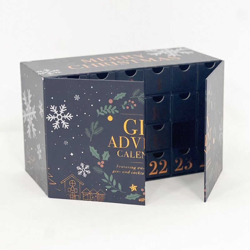 Open deur Magneet Karton Papier Gift Box Voor Cosmetische Sieraden Make-up Advent Kalender