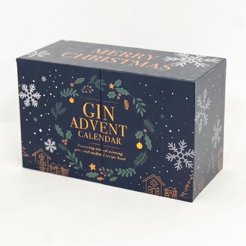 Open deur Magneet Karton Papier Gift Box Voor Cosmetische Sieraden Make-up Advent Kalender