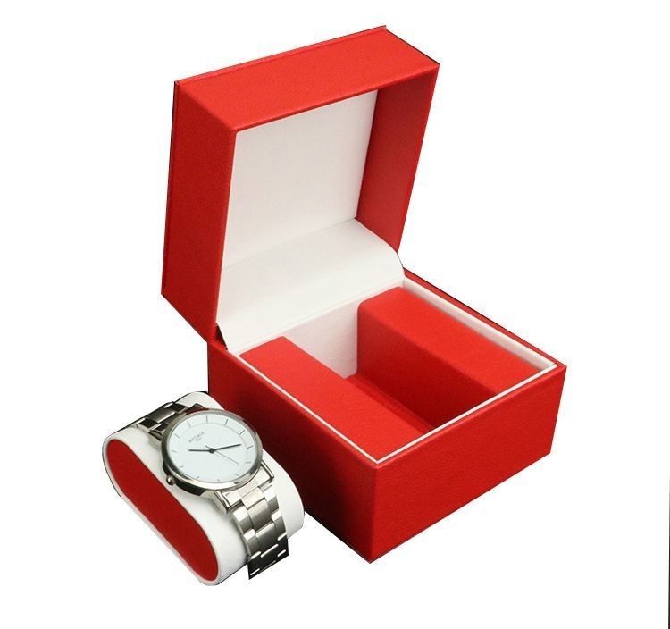 Waterdicht PU leer horloge doos met juwelen lade opslag Display doos Custom logo