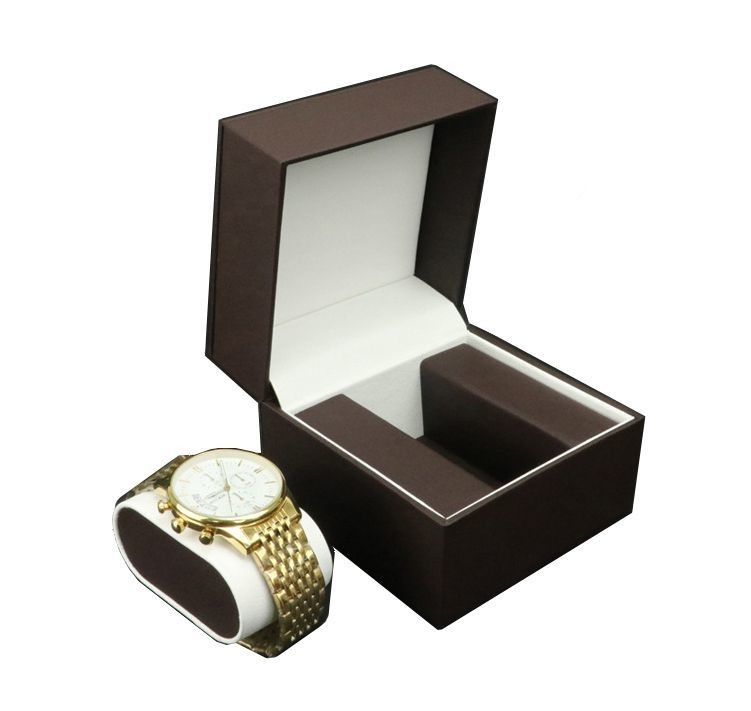 Waterdicht PU leer horloge doos met juwelen lade opslag Display doos Custom logo