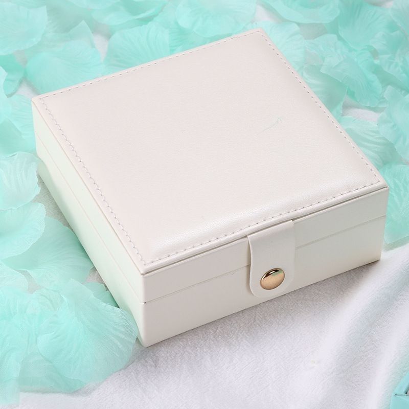 Vierkante op maat gedrukte displayboxen voor luxe PU-leer sieraden set kunst en ambacht