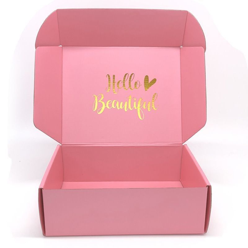 Custom Pink Kleding Juwelen Cosmetische Make-up Voedsel Elektronisch Opvouwbaar Geaffineerd Karton Mailer Box