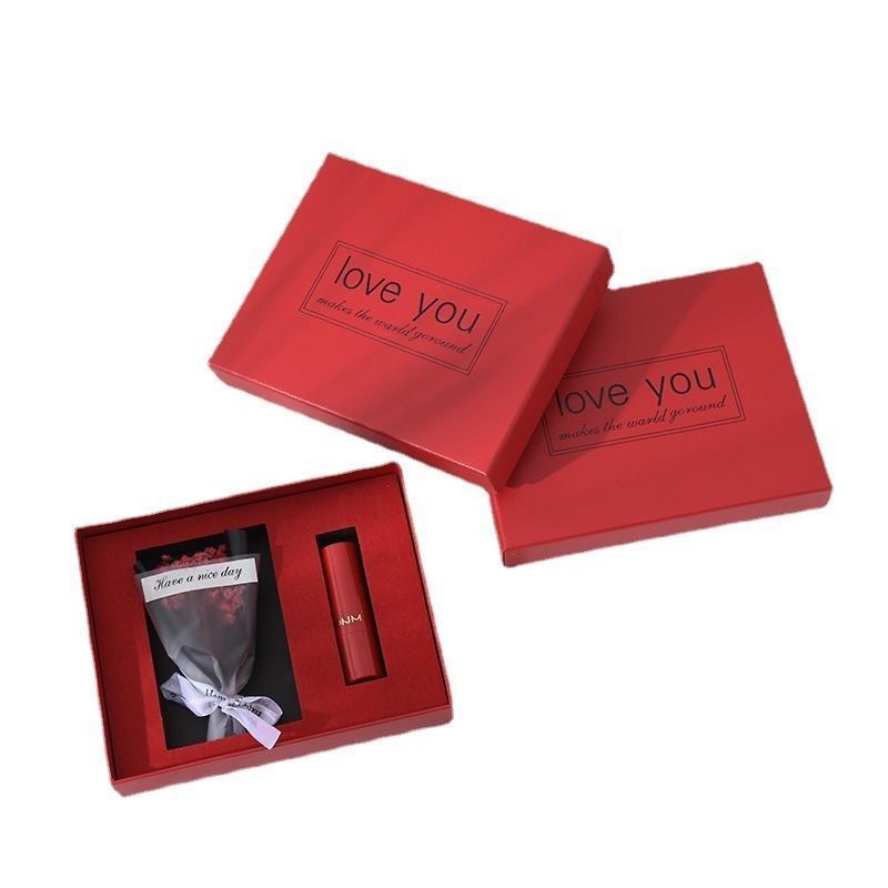Geaffineerd karton Cosmetische parfumfles Lipstick Bloem Make-up Wijn Verzending Opbergpapier