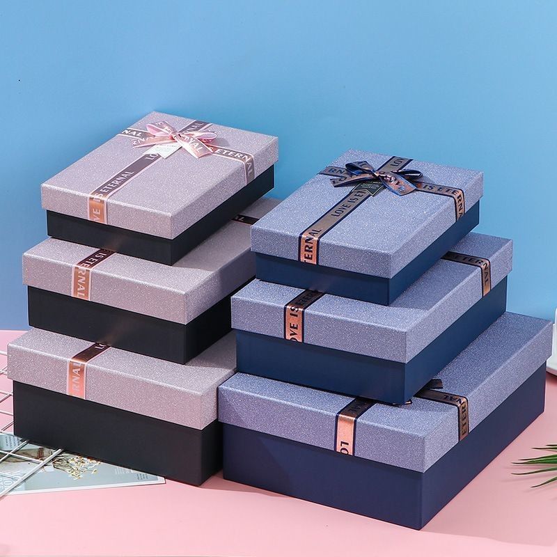 Ribbon Bow Tie Gift Box Verpakkingsdoos Deksel en basis Luxe Gift Paper Verpakkingsdozen