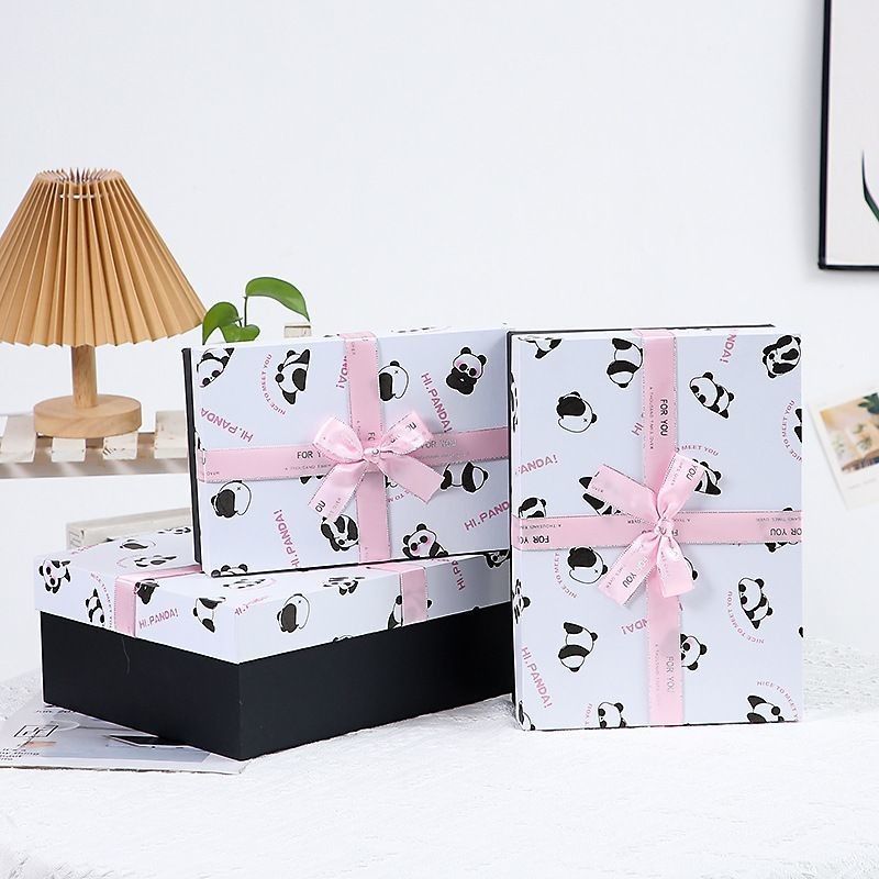 Ribbon Bow Tie Gift Box Verpakkingsdoos Deksel en basis Luxe Gift Paper Verpakkingsdozen