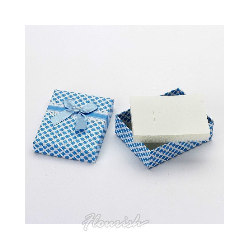 Kleine stevige karton feest papier sieraden dozen cadeau verpakkingsdoos met deksel en basis