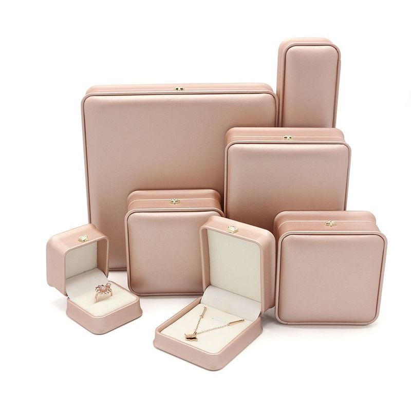 Echte vierkant ring armband horloge cadeau verpakking juwelen juwelen set verpakking display box met EVA schuim insert