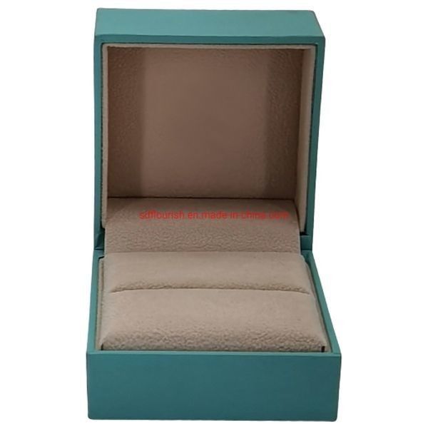 Clamshell Design Elegante groene kleur Rigid Cardboard Proposal Ring Gift Box in CDR/EPS/JPG/TIF-formaat