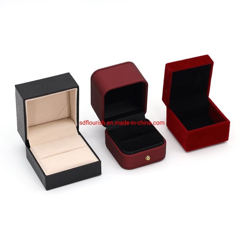 Clamshell Design Elegante groene kleur Rigid Cardboard Proposal Ring Gift Box in CDR/EPS/JPG/TIF-formaat