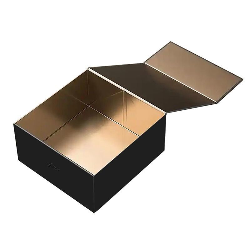 Opvouwbare rigide kartonnen doos met magnetische sluiting papieren cadeaubon voor horloge trouwfeest