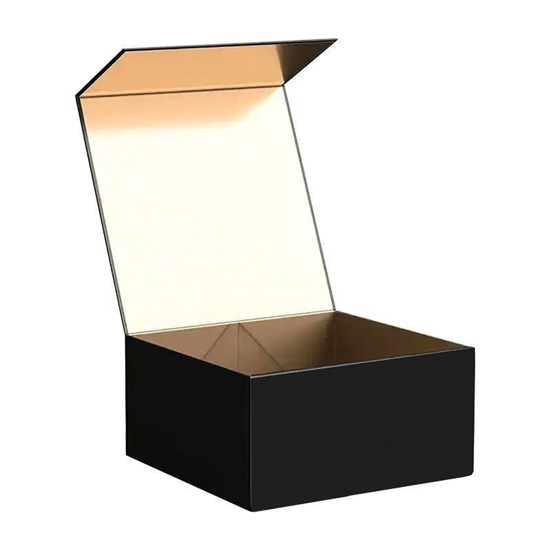 Opvouwbare rigide kartonnen doos met magnetische sluiting papieren cadeaubon voor horloge trouwfeest