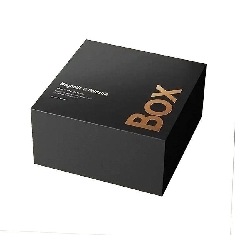 Opvouwbare rigide kartonnen doos met magnetische sluiting papieren cadeaubon voor horloge trouwfeest