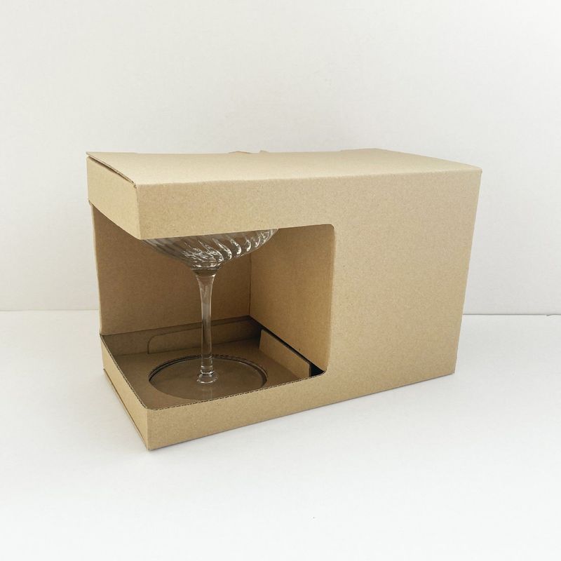 3/5 Plys golfkartonnen Kraftpapier Dozen Verpakking voor Champagne Wijn Beer Melk Theeglasbeker