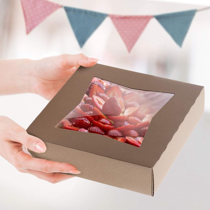Flourish Arrivals Cake/Bakery/Candy vouwdozen met deksels Verpakkingsoplossing met 100% gerecycled papier