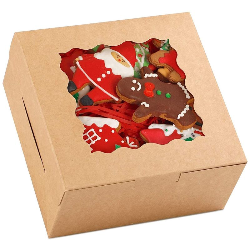 Flourish Arrivals Cake/Bakery/Candy vouwdozen met deksels Verpakkingsoplossing met 100% gerecycled papier