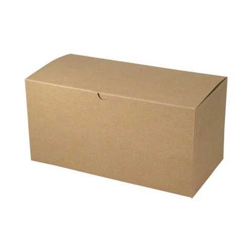 100% gerecycled papier top Tuck vouwbaar een stuk gegolfde verpakking cadeaubon en textuurgroef natuurlijke kraft verzenddozen