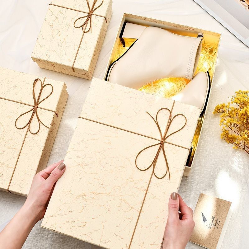 Modieus deksel en basis cadeaubon voor kleding schoenen cosmetische huidverzorging schoonheid verpakkingsdoos