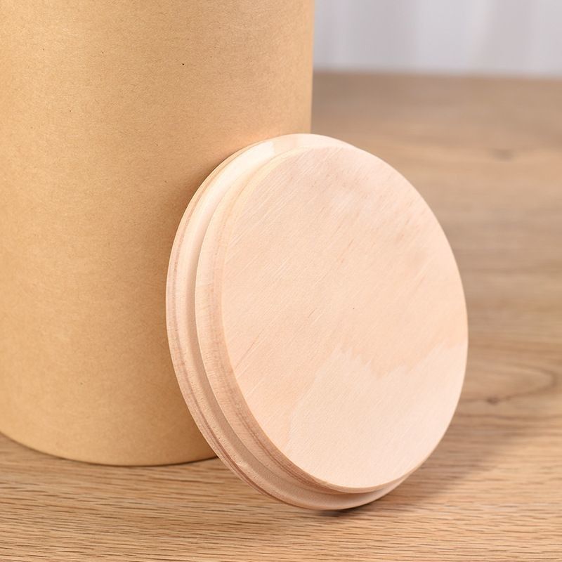 Waterdicht Kraft rond papierbuisdoos Kartonnen papiercilindervat voor thee en koffie