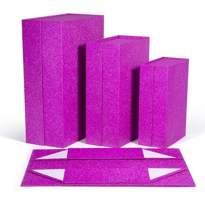 Luxe vouw cadeaubon Papier karton verpakkingsdoos voor menselijk haar pruik extensies