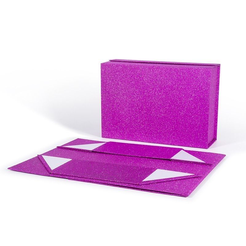 Luxe vouw cadeaubon Papier karton verpakkingsdoos voor menselijk haar pruik extensies