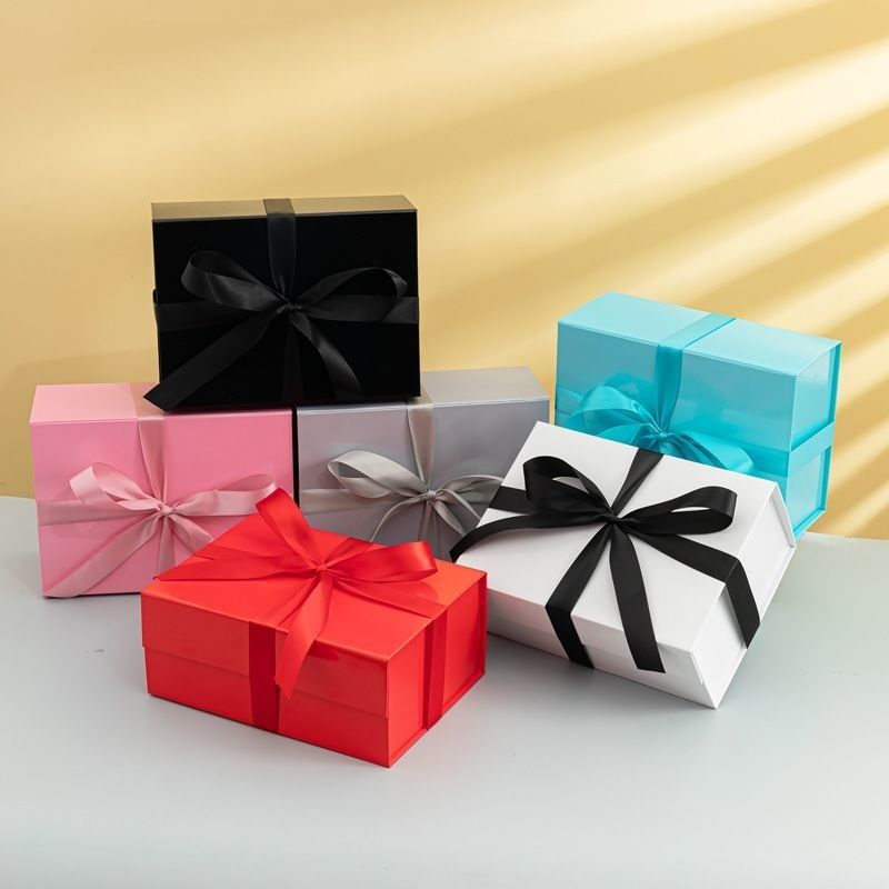 Kerstversiering Papier vouw cadeau doos Cosmetische sieraden Vouwbare kartonnen dozen