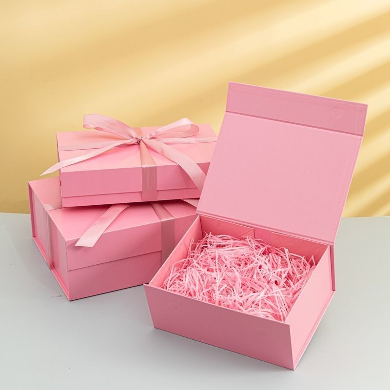Kerstversiering Papier vouw cadeau doos Cosmetische sieraden Vouwbare kartonnen dozen