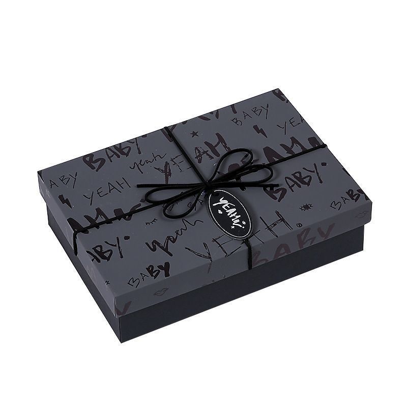 Zwarte verpakking voor cadeautjes Papier sieraden dozen voor halsketting ring armband horloge Eco-vriendelijk