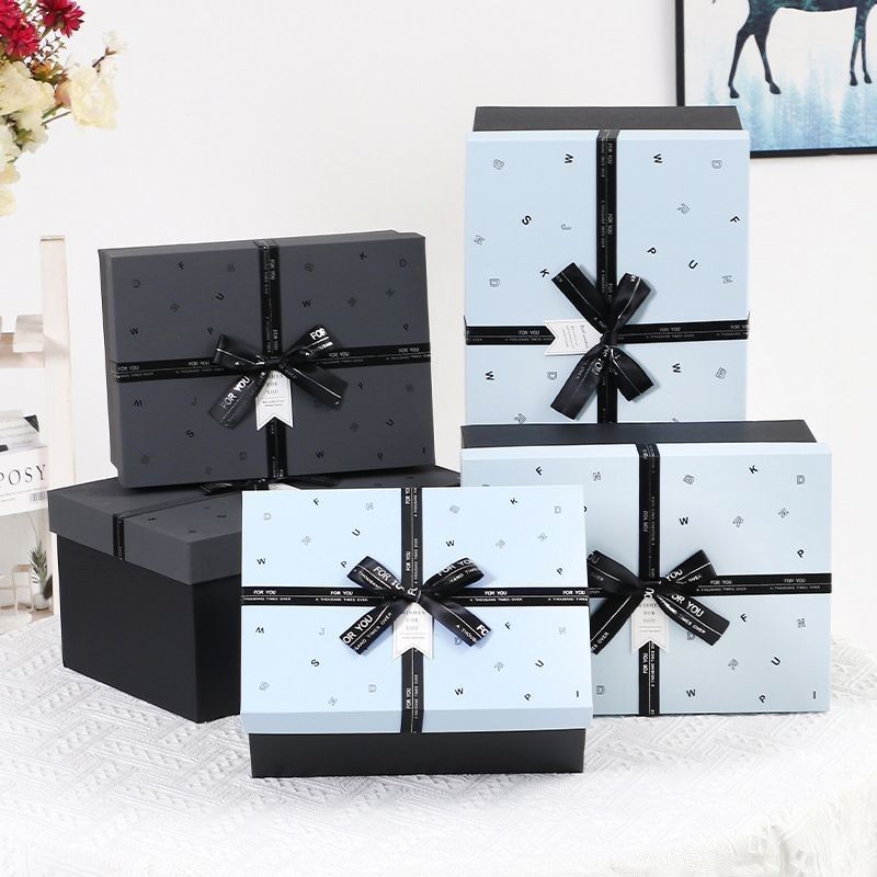 Zwarte verpakking voor cadeautjes Papier sieraden dozen voor halsketting ring armband horloge Eco-vriendelijk