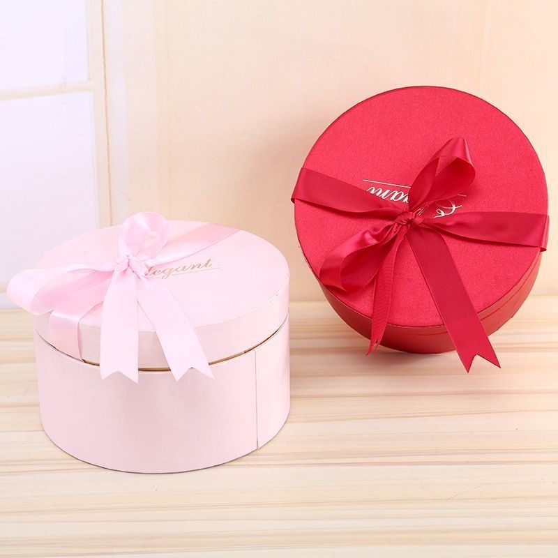 Kerstversiering Recycled Paper Can Packaging Gift Box Ronde kartonnen dozen