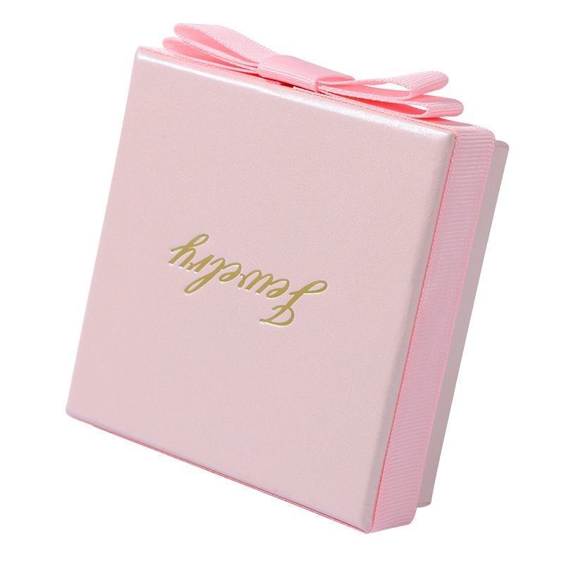 Roze kleuren juwelen cadeaubon Eco-vriendelijk warm stempelen Luxe papier verpakkingsdoos