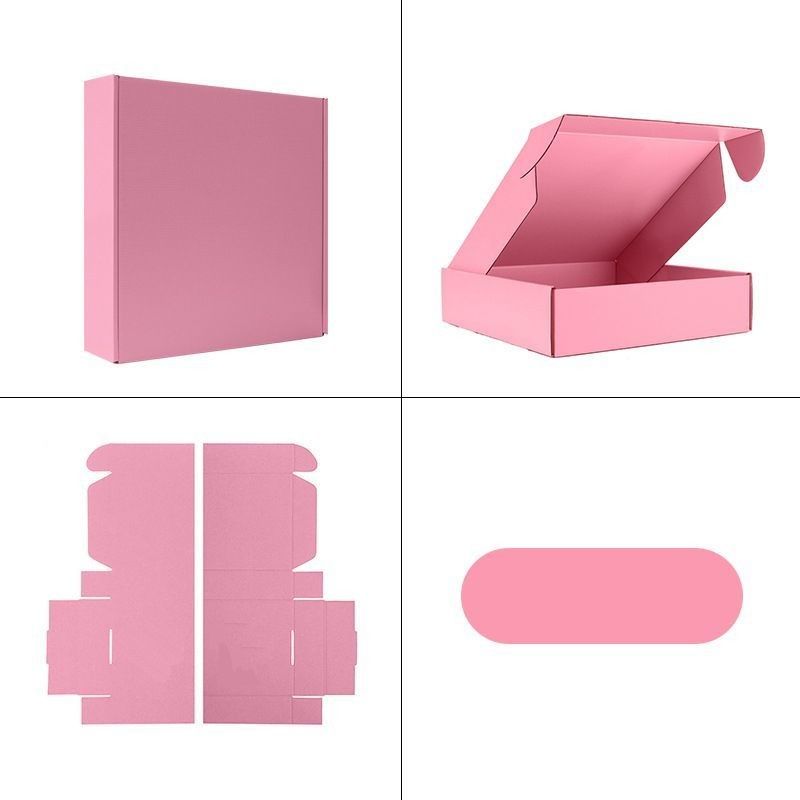 Papier karton gegolfde vouwbare cadeaubon Kleding Dessert Cosmetische Fruit Gift Packaging Box