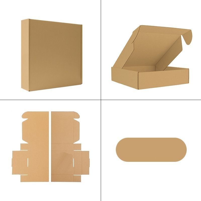 Papier karton gegolfde vouwbare cadeaubon Kleding Dessert Cosmetische Fruit Gift Packaging Box