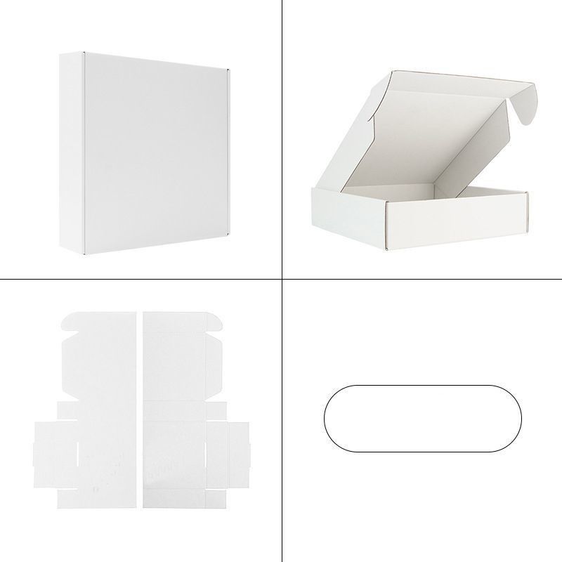 Papier karton gegolfde vouwbare cadeaubon Kleding Dessert Cosmetische Fruit Gift Packaging Box