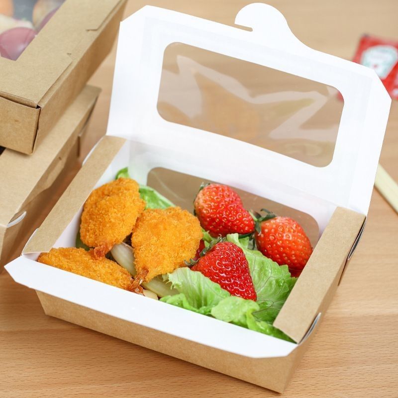 Witte karton op maat geschenkdoos Papier Fastfood verpakkingsdoos Voor restaurant snacks