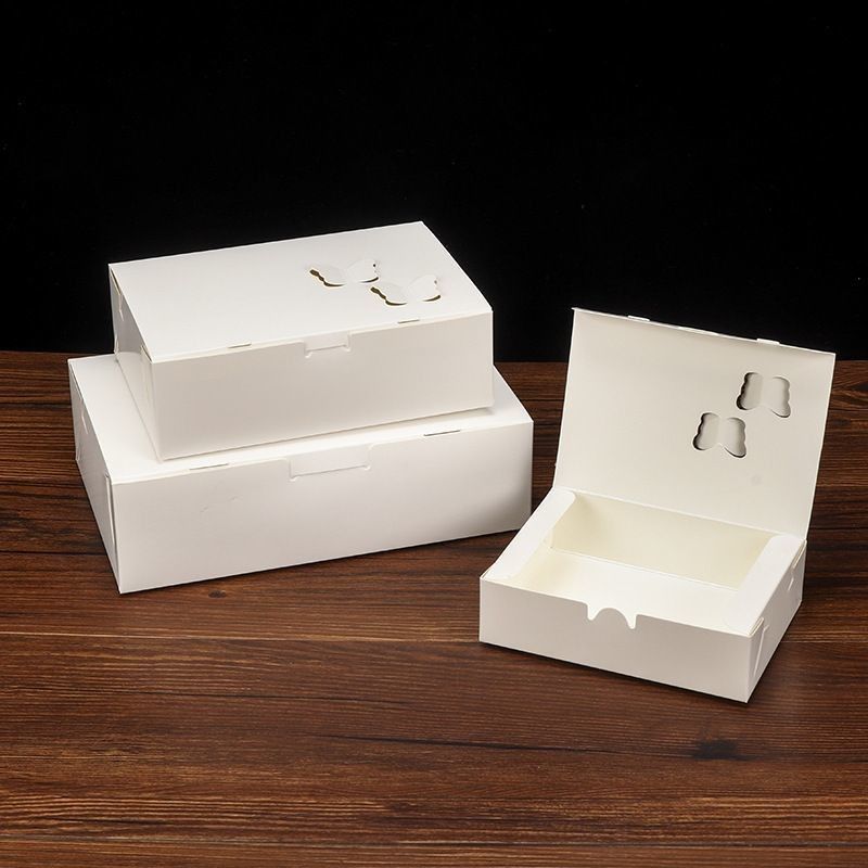 Witte karton op maat geschenkdoos Papier Fastfood verpakkingsdoos Voor restaurant snacks