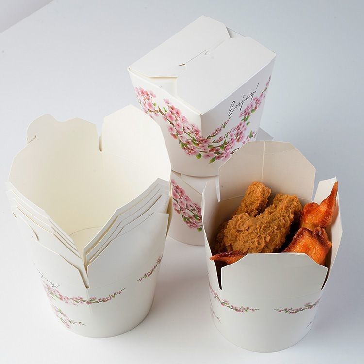 Witte karton op maat geschenkdoos Papier Fastfood verpakkingsdoos Voor restaurant snacks