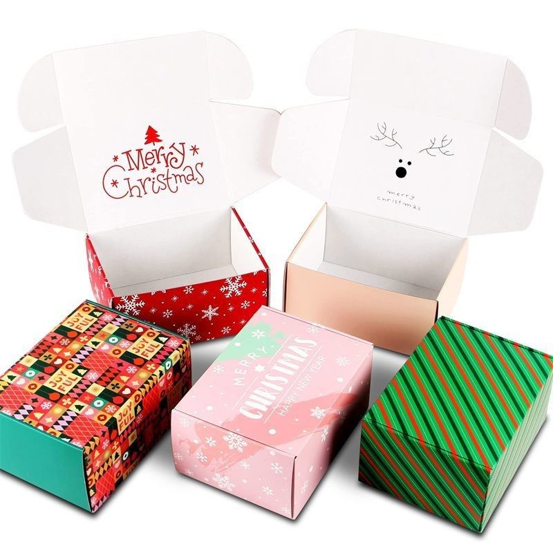 Op maat gedrukt gegolfde verzenddozen cadeaubon verpakking vouwpapier mailerdoos