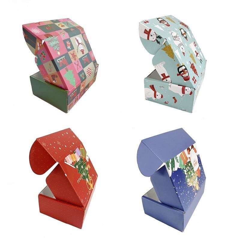 Op maat gedrukt gegolfde verzenddozen cadeaubon verpakking vouwpapier mailerdoos