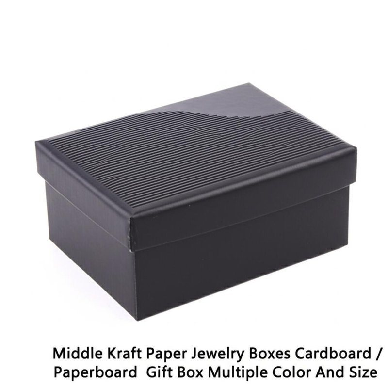 Midden Kraft Papier Juwelen Dozen Karton / Karton Geschenkdoos Meerdere Kleur En Grootte