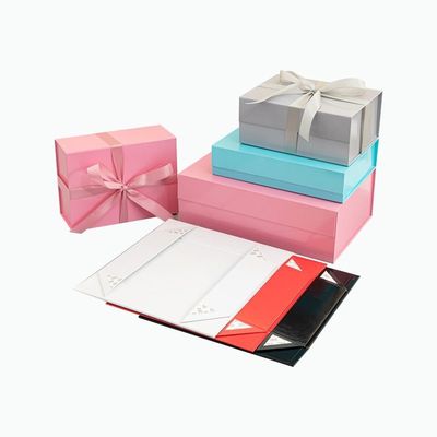 Kerstversiering Papier vouw cadeau doos Cosmetische sieraden Vouwbare kartonnen dozen